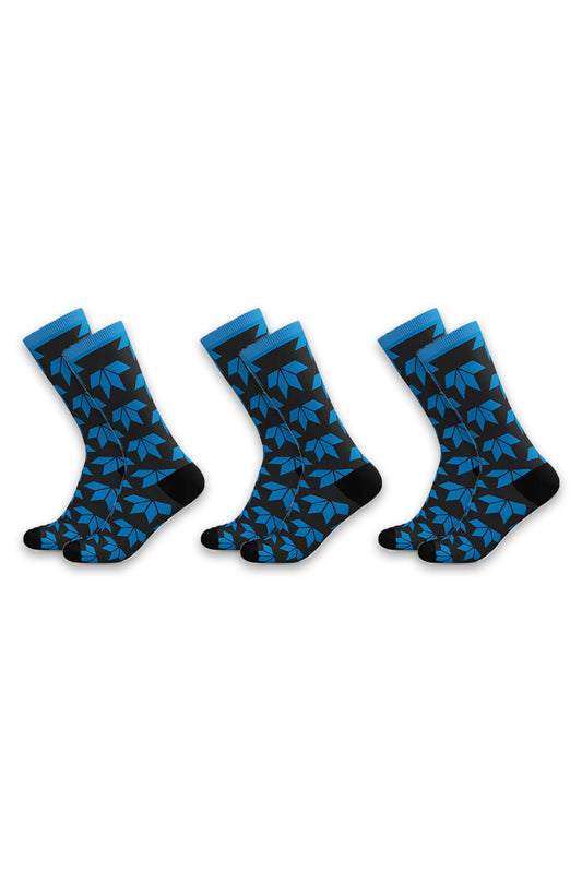 3-Pair Bundle - Athletic High-Performance Sports Crew Socks